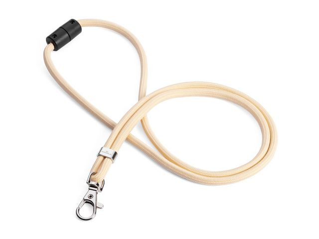 BildeNyckelband rPET karbinhake beige 10/fp