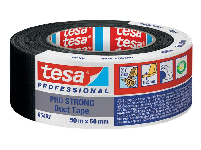 BildeVävtejp TESA PRO STRONG 50mmx50m svart