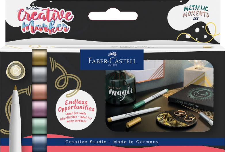 BildeFiberpenna FABER CASTELL Metallics 6/fp