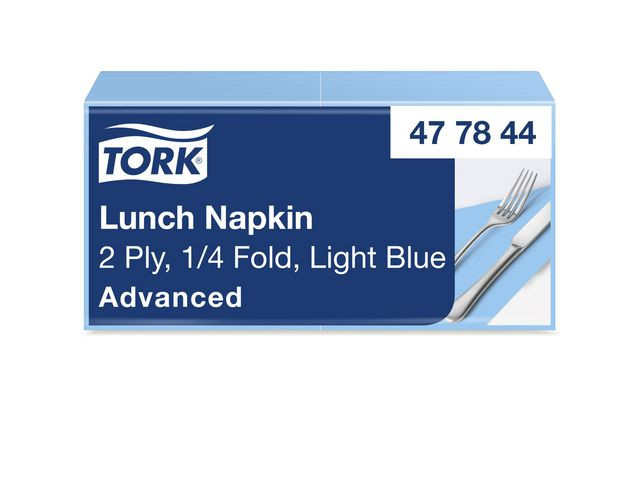 BildeServett TORK Lunch 2-lags ljusblå 200/fp
