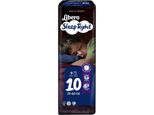 BildeBlöja LIBERO SleepTight S10 35-60kg 9/fp