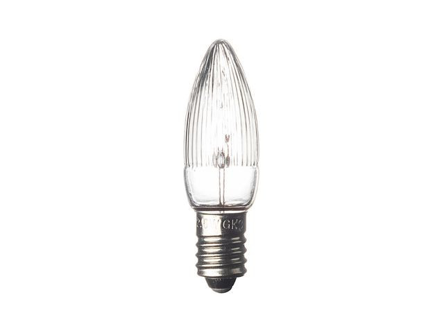 BildeReservlampa E10 14V 3W klar 3-pack