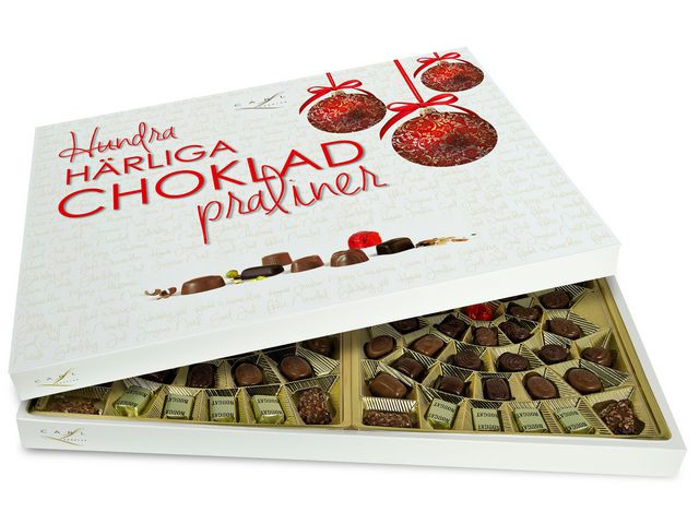 BildeChoklad Hundra Chokladpraliner ask 860g