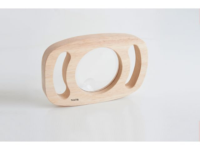 BildeFörstoringsglas med trähandtag