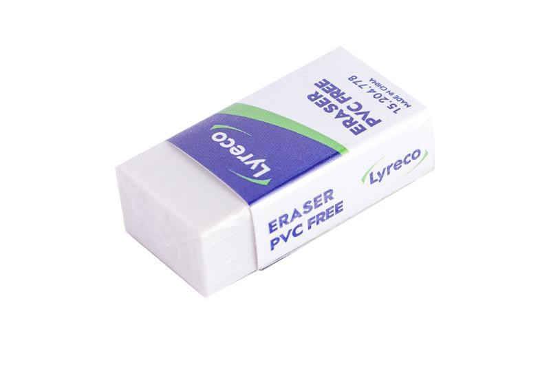 BildeRadergummi LYRECO 42x20x12mm vit