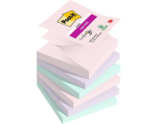 BildeNotes POST-IT SS Z-bl Soulful 76x76 6/fp