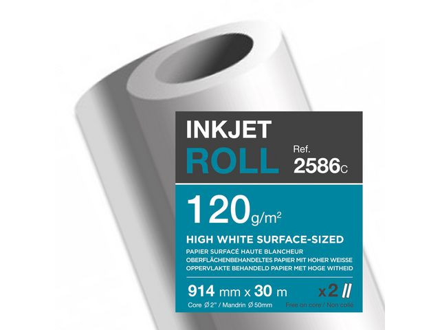 BildeInkjetpapper CLF 914mmx30m 120g 2/fp