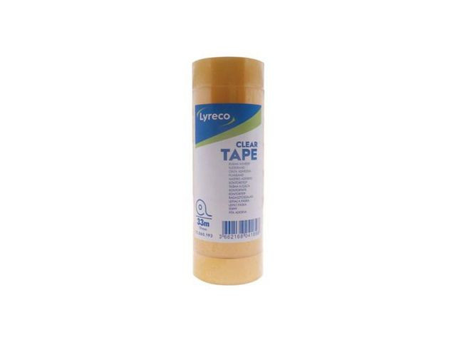 BildeKontorstejp LYRECO 33mx19mm klar 8/fp