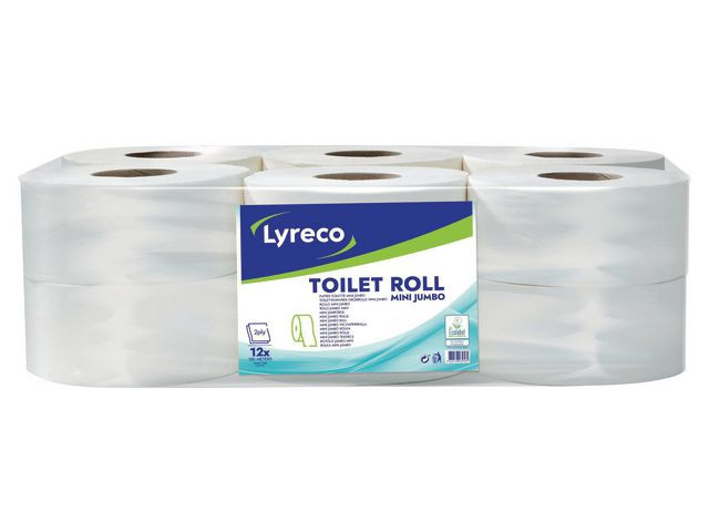 BildeToalettpapper LYRECO Mini 180m 12/fp