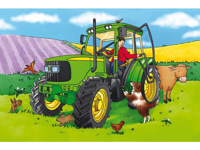 BildeGolvpussel traktor 60x40cm
