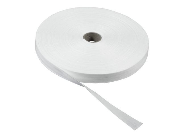 BildeBomullsband 50mx13mm vit