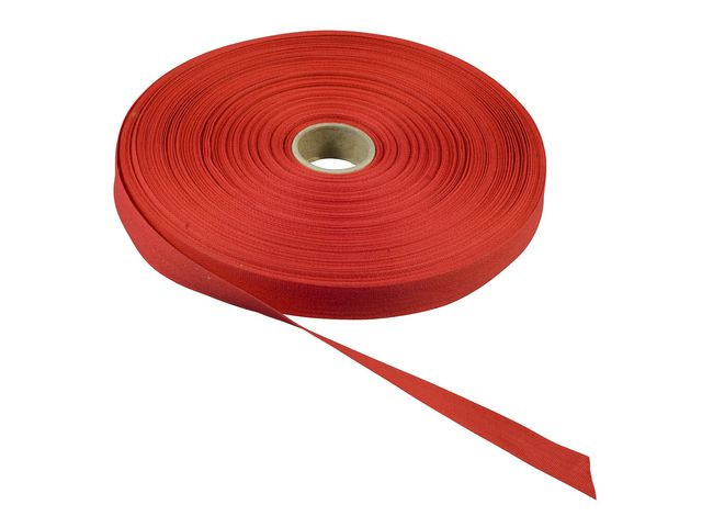 BildeBomullsband 50mx13mm röd