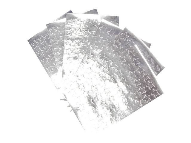 BildeStickers stjärnor silver 13mm 288/fp