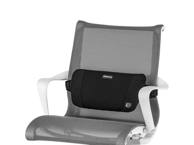 BildeRyggstöd FELLOWES PlushTouch svart