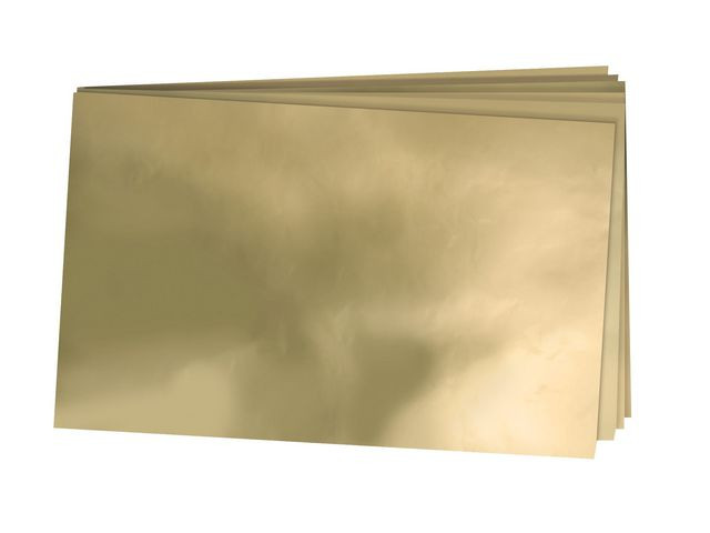 BildeMetallkartong 42x60cm guld 10 ark