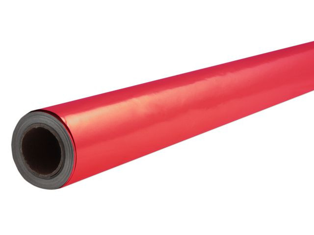 BildeMetallpapper 50cmx10m röd
