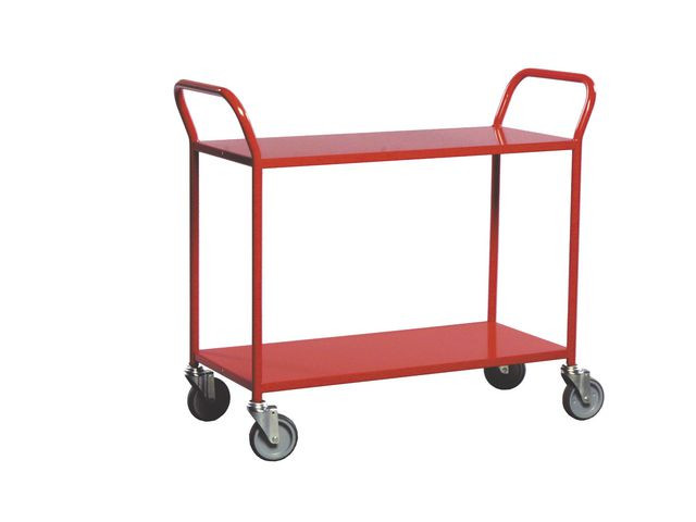 BildeBordsvagn 2 hyllplan röd