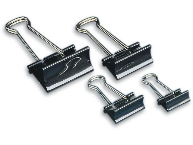 BildePappersklämma Foldback 19mm