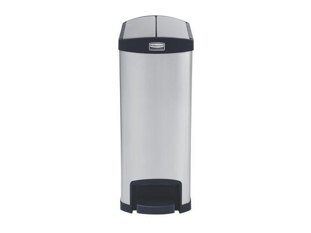 BildePapperskorg RUBBERMAID Slim Jim 50L stål