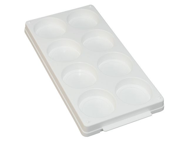BildePlastpalett för 8 färgblock