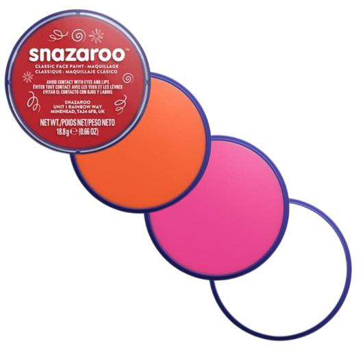 BildeAnsiktsmålningsset röd rosa 4x18ml