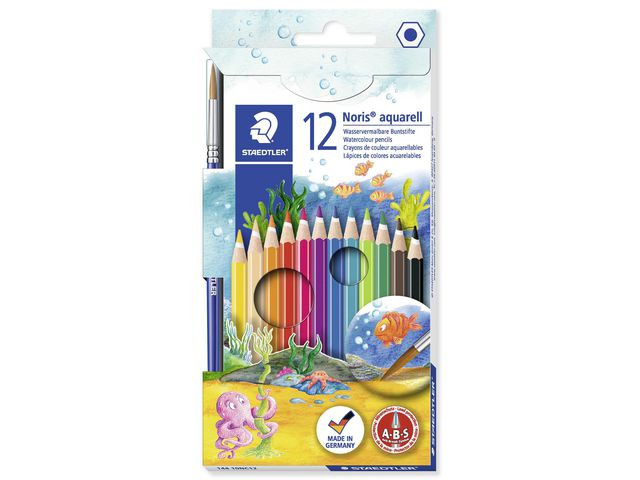 BildeAkvarellpenna STAEDTLER 12 färger
