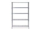 Hylla ALBA 5 hyllplan 200x120x35cm krom
