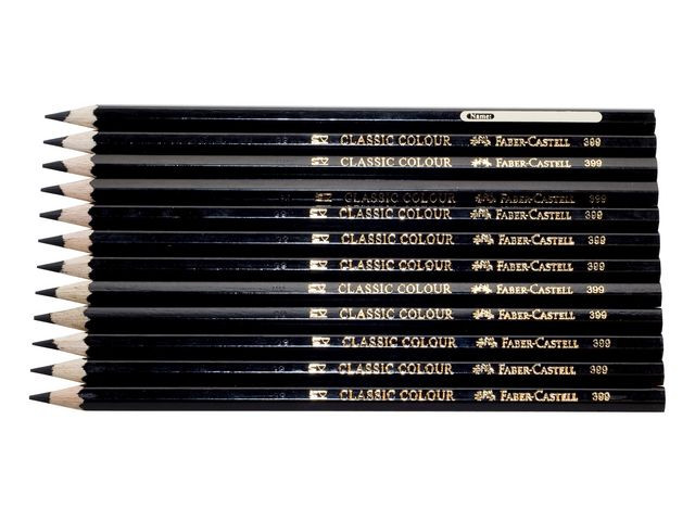 BildeFärgpenna FABER-CASTELL svart 12/fp