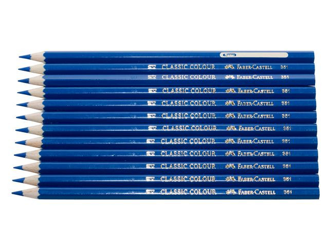 BildeFärgpenna FABER-CASTELL mörkblå 12/fp