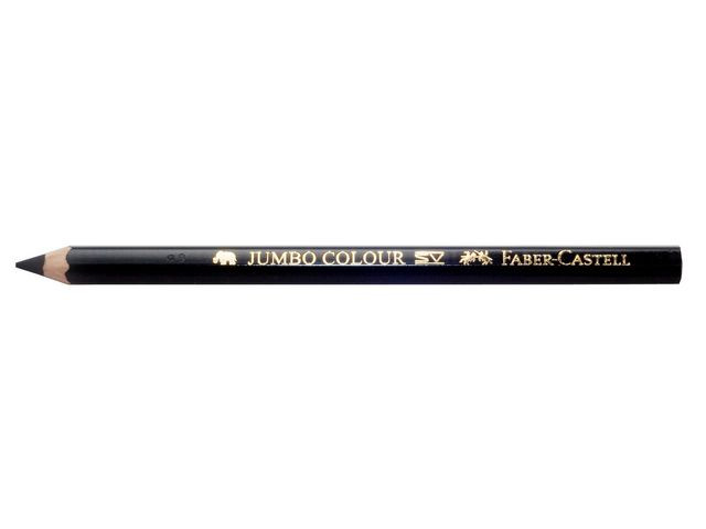 BildeFärgpenna FABER Jumbo svart 12/fp