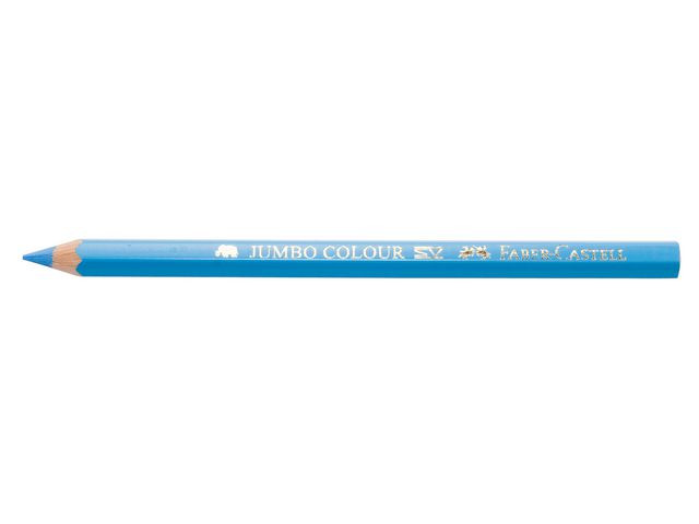 BildeFärgpenna FABER Jumbo ljusblå 12/fp