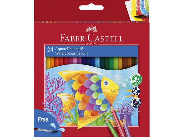 BildeAkvarellpenna FABER-CASTELL 24 färger