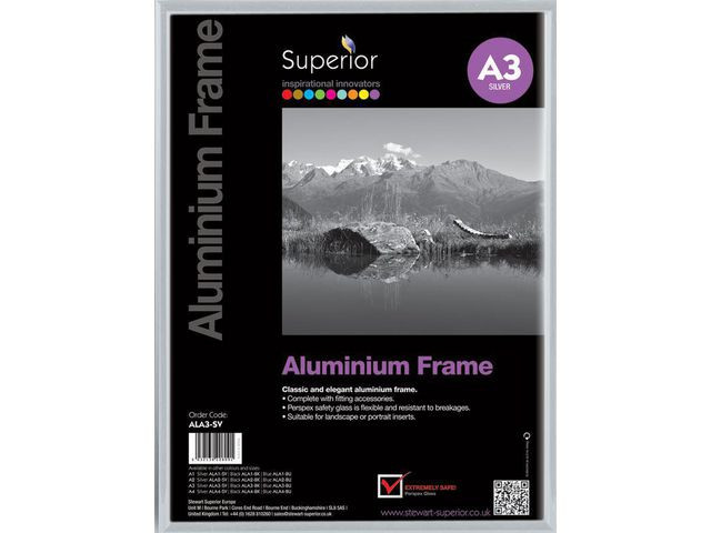 BildeRam STEWART aluminium A3 silver