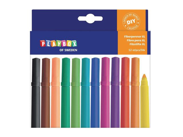 BildeFiberpenna PLAYBOX Jumbo 12/fp