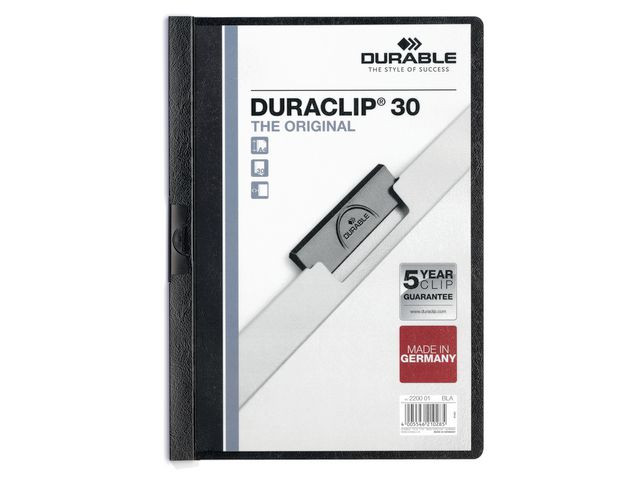 BildeKlämmapp Duraclip 2200 A4 3mm svart