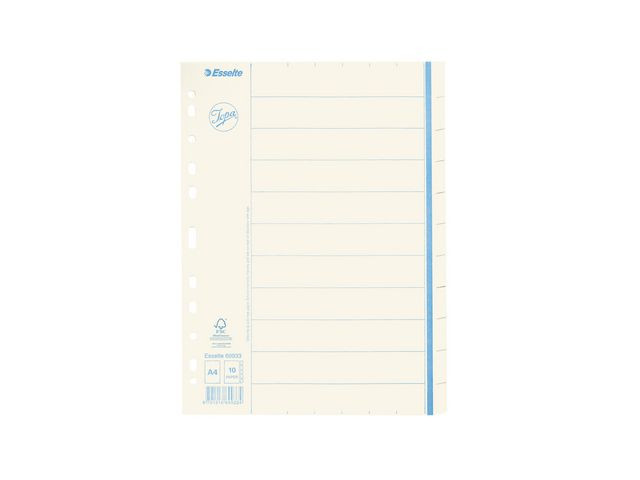 BildePappregister JOPA A4 10 flik otr.