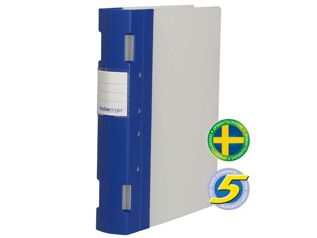 BildeGaffelpärm KEBAErgo A4 55mm blå/neutral