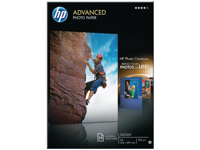 BildeFotopapper HP Q5456A A4 250g 25/fp