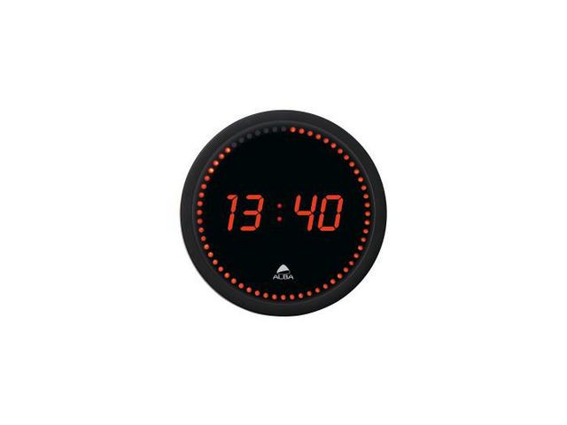 BildeVäggur ALBA LED Ø30cm svart/röd
