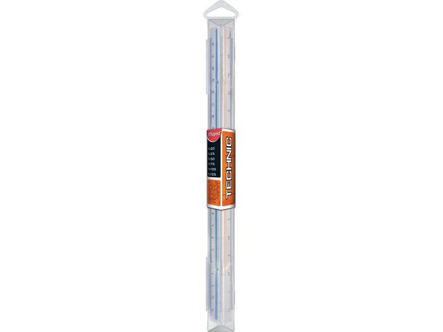 BildeSkallinjal MAPED skalor 1:20-1:125 30cm