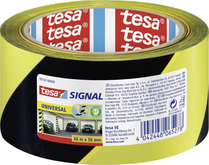 BildeMarkeringstejp TESA Sign. 50mmx66m gul/s