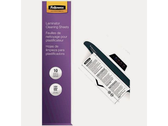 BildeRengöringsark laminat FELLOWES 10/fp