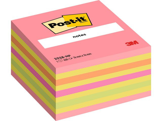 BildeNotes POST-IT kub 76x76 neonfärger