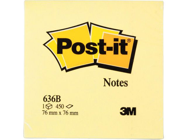 BildeNotes POST-IT kub 2028 76x76 mm gul