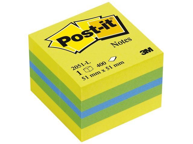 BildeNotes POST-IT minikub 51x51mm lemon