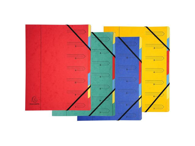 BildeSorteringsmapp EXACOMPTA A4 7-flik