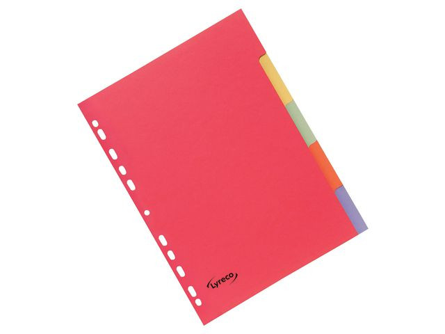 BildeKartongregister LYRECO A4 5-flik f.färg