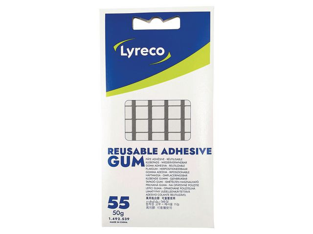 BildeHäftmassa LYRECO 55 rutor 50G