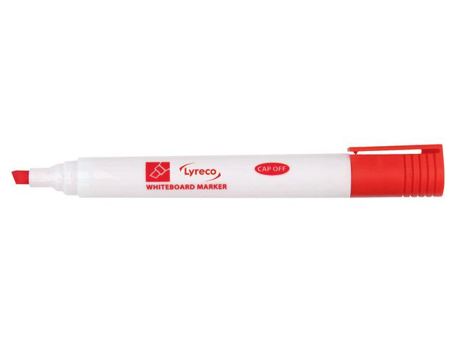BildeWhiteboardpenna LYRECO drywipe sned röd