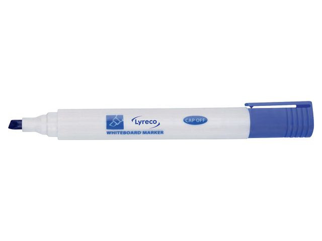 BildeWhiteboardpenna LYRECO drywipe sned blå